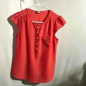 J. Crew Orange Top in Size XS